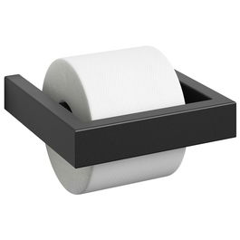 Zack Portarrollos WC Linea Negro 14,7x15,2 cm